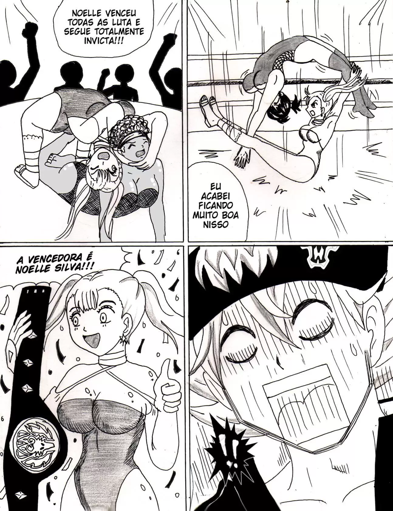 Black Clover Asta x Noelle Formando uma família Hentai